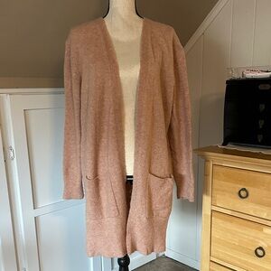 Madewell Soft Pink Open-Front Cardigan